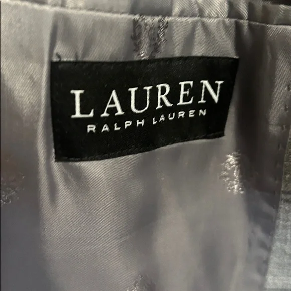 Lauren Ralph Lauren 46L Gray Plaid UltraFlex Sport Coat Blazer Stretch